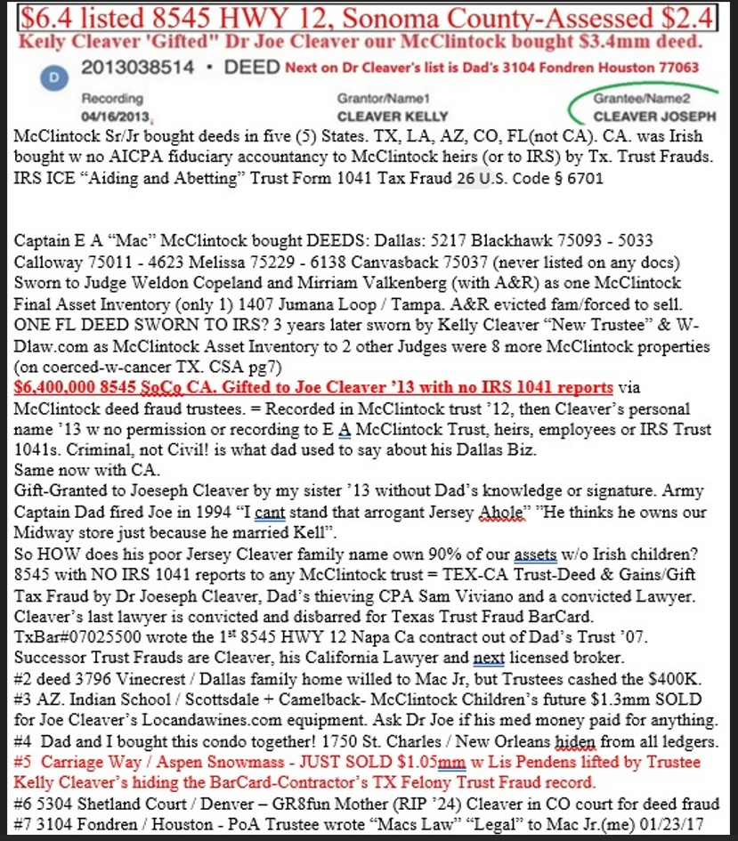 Properties to Childless Cleavers